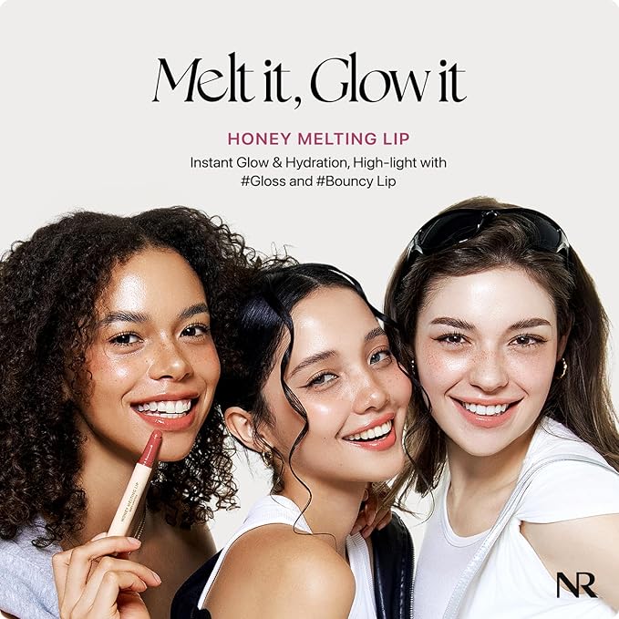 Nature Republic HONEY MELTING LIP (09 GRAPE) SOFT LIP STICK Hydrating Gloss, Moisturizing balms, Sheer tint, Shine & Nude, Glowy Finish, korean make up