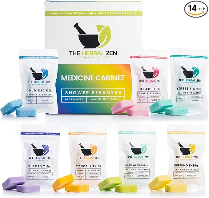 Shower Steamers Aromatherapy Variety Pack - Shower Bombs Made in The USA - Aromatherapy Bath Gifts for Women - Back to School Gift - Shower Tablets Mothers Day Gift