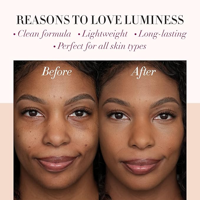 LUMINESS Airbrush Spray Silk Foundation Starter Kit - Light Deep - Foundation, Primer & Dual-Sided Angled Buffing Brush - Medium, Buildable Coverage, Anti-Aging Formula Hydrates & Moisturizes