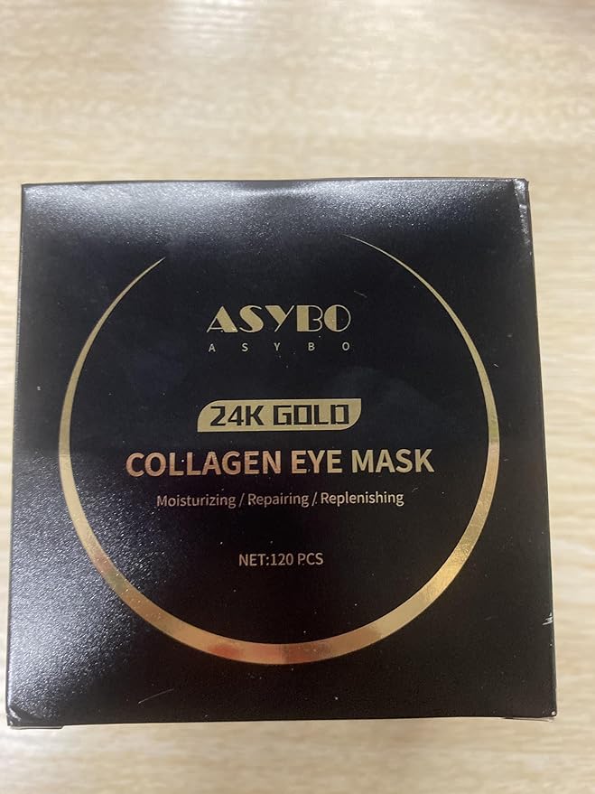 Under Eye Patches, 120 Pcs Golden Under Eye Mask, Eye Treatment Mask for Under Eye Bags, Dark Circles, Puffy Eyes, Fine Lines, Anti-Aging and Anti-Wrinkle, Collagen Eye Mask Skincare