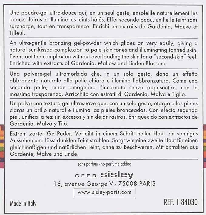 Sisley Women's Phyto-Touche Illusion D'ete Sun Glow Bronzing Gel Powder, 0.38 Ounce