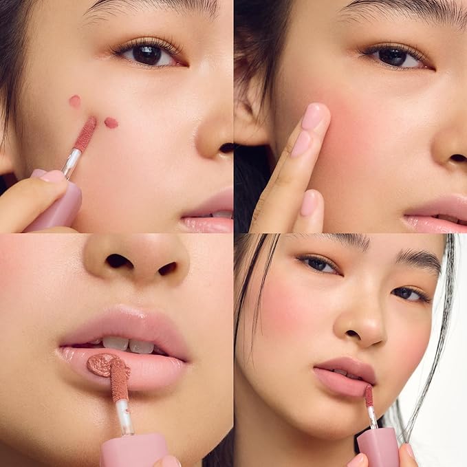 COLORGRAM NUDE BLUR TINT 12 BLOODY PLUM | Soft Velvet Matte Liquid Lipstick & Cheek Tint | Lightweight Blurring Tint for a Smooth & Airbrushed Finish | Long-Lasting & Non-Sticky Formula