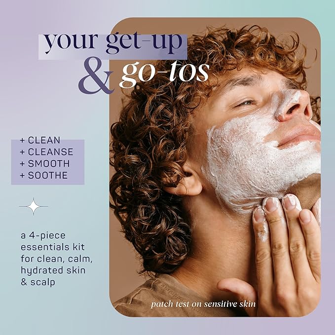 SpaLife Men's Hair & Body Care 4-Piece Set – Body Wash, Shave Gel, After-Shave Gel, Shampoo – Men's Skincare – After-Shave Lotion for Men – Gift Set – Gifts for Men – Gifts for Guys