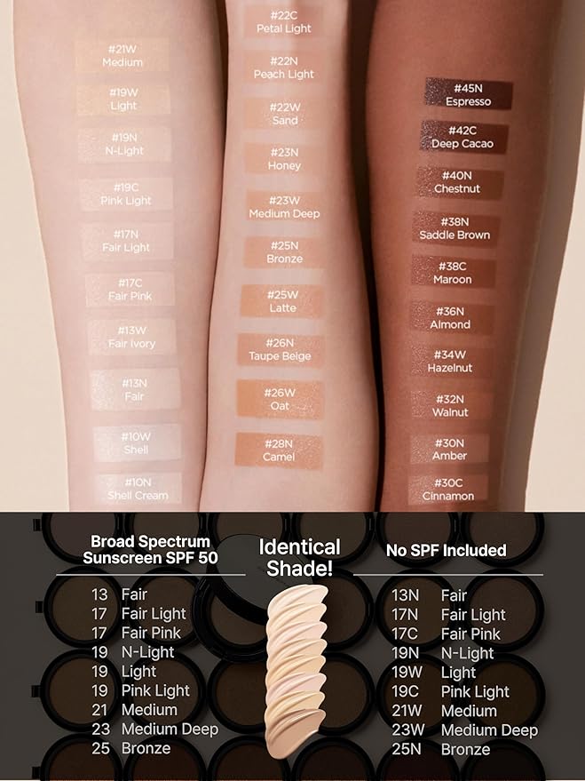 [JUNGSAEMMOOL OFFICIAL] Essential Skin Nuder Cushion (04 N Light) | Refill Only | Natural Finish | SPF50 Broad Spectrum | Makeup Artist Brand