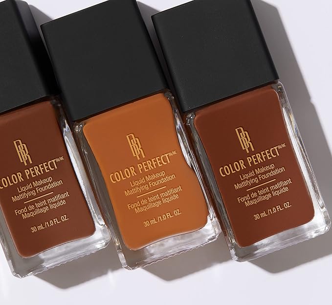 Black Radiance Color Perfect Liquid Full Coverage Foundation Makeup, Butter Scotch, 1 Fl Oz