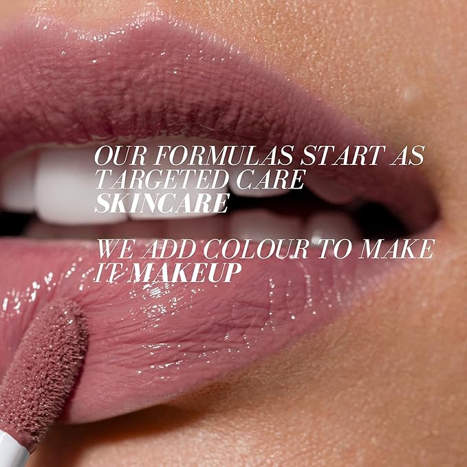 FITGLOW Beauty Lip Colour Serum | Hydrating Lip Gloss | Plumping Anti-Aging Lip Treatment | Natural Shine with Pomegranate Sterols & Collagen | Buildable Color for Dry Chapped Lips | Regal - 10g