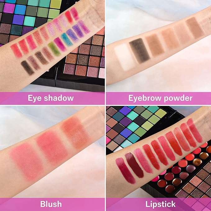 All in One Makeup Kit for Women Full Kit- 177 Color Combination Makeup Set Palette- 119 Eyeshadow,35 Lipstick,6 Powder,14 Concealer,10 Applicators,20 Brushes Set,Make Up Gift Kits for Women Teen Girl