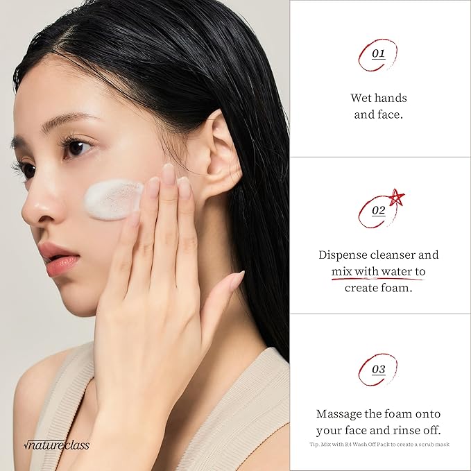 R60 Rice Enzyme Powder Face Wash Cleanser – Exfoliating, Deep Cleansing, Removes Pore Impurities for Soft Radiant Skin, Korean Skincare1.76oz