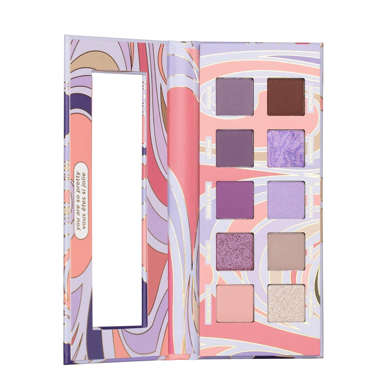 Pacifica Eyeshadow Palette – Purple Nudes Mineral Eyeshadow, Wearable Purple Tones with Matte, Shimmer & Metallic, Cocoa Butter Infused, Talc-Free, Vegan & Cruelty-Free, 0.24 oz (10 Shades)