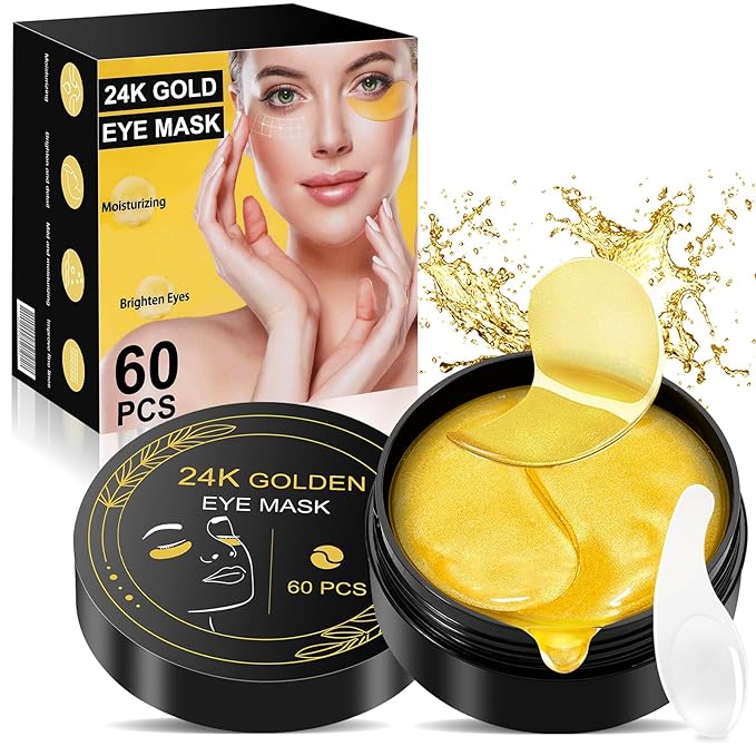 Under Eye Patches for Puffy Eyes and Dark Circles,60 Pcs Collagen Under Eye Mask Skin Care Products,Snail Mucin Eye Patches,Wrinkle Patches