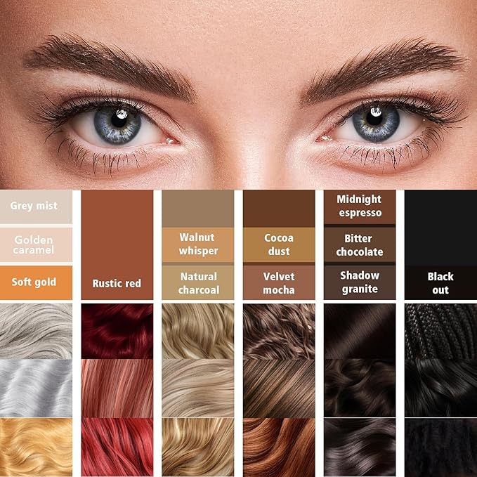 Eyebrow Pencil Dark Brown, 4 Prong Eyebrow Pen Deep Brown, Microblading Eyebrow Pencil for Women, Smudge-Free, 24H Long Wear YES.EYE DO (Midnight Espresso-Dark Brown)