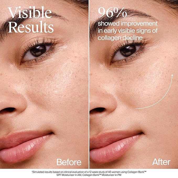 Neutrogena Collagen Bank Face Moisturizer, Broad Spectrum SPF 30 Anti-Aging Face & Neck Collagen Cream, Micro-Peptides, No White Cast 2 fl oz & Trial Size Hydro Boost Facial Cleanser, 0.5oz