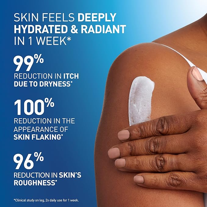 CeraVe Intensive Moisturizing Cream, Body Moisturizer With Shea Butter, 72H Hydration + Skin Barrier Repair, Fragrance-Free Body Lotion For Extremely Dry Skin, 8oz