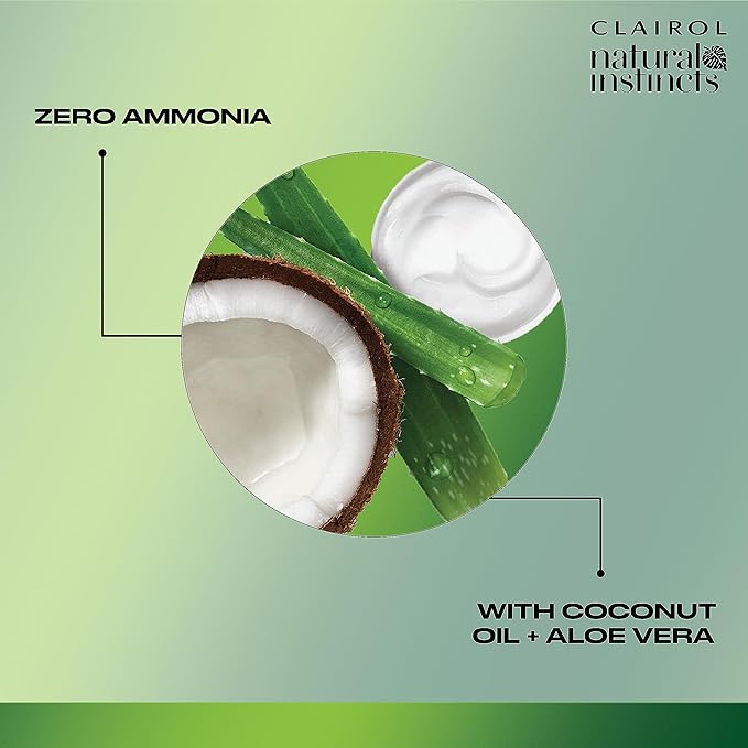 Clairol Natural Instincts Demi-Permanent Hair Dye, 7A Dark Cool Blonde Hair Color, Pack of 1