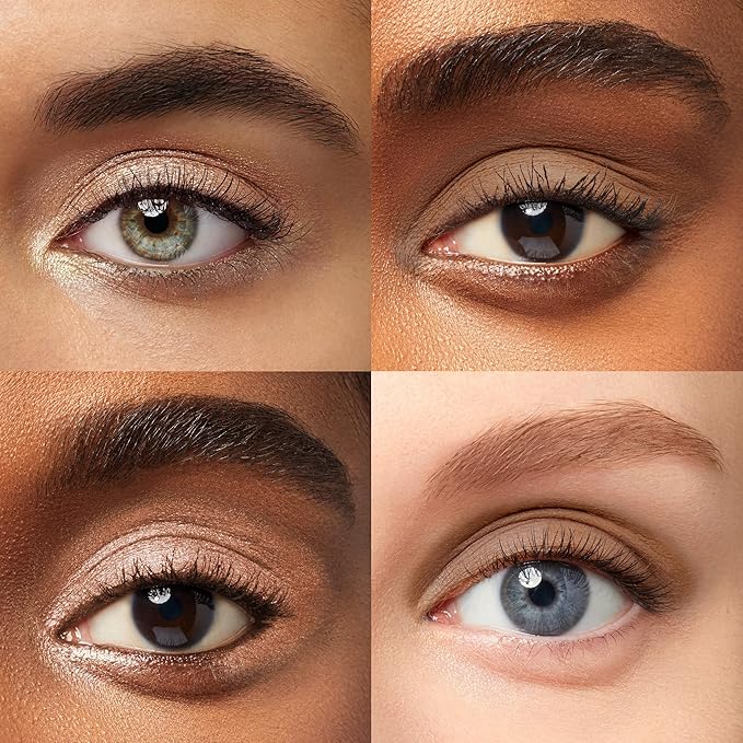 Julep Eyeshadow 101 Crème-to-Powder Waterproof Eyeshadow Stick Duo – Long-Lasting, Crease-Proof, Easy Apply with Built-in Smudger - Sand Shimmer and Smoky Tawny Matte