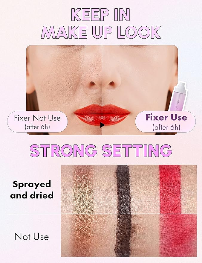 SELF BEAUTY Glow Makeup Setting Spray | Hydrating + Illuminating Makeup Setting Spray | Dewy Finish | Long-Lasting Makeup Fixing | Microfine Mist Spray | 3.38fl.oz, 100ml