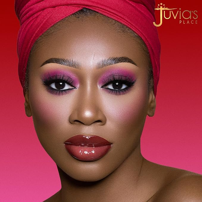 Juvia's Place Palette The Berries - Mauves, Deep Pinks, & Perfect Berry Hues, Professional Eye Makeup, Pigmented Palette for Eye Color & Shine, Pressed, Shades of 6