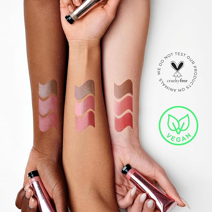 Lamel BB Blush Cheek Makeup - Lightweight and Long Lasting Liquid Blush - Blendable Cream Blush for Cheeks, Natural Finish Cream Contour - Nude Liquid Blush, 401 (Tea Rose) -10ml/0,33fl.oz