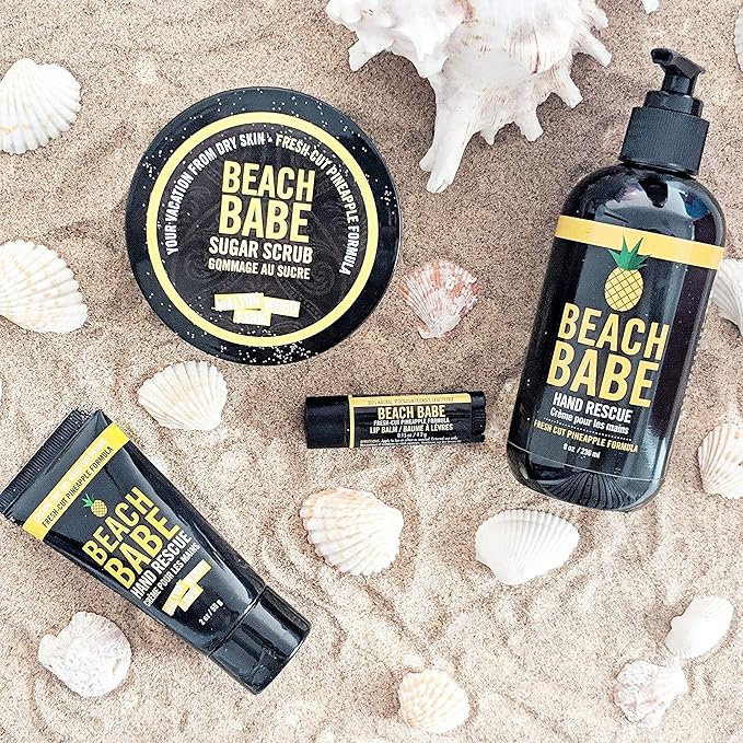 Walton Wood Farm Lip Balm Trio (Beach Babe) Pineapple Flavor 100% All-Natural, Vegetarian Friendly, and Paraben-Free